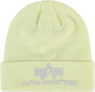 Alpha Industries Skim&uuml;tze ALPHA INDUSTRIES 3D Beanie, Gr. onesize, gr&uuml;n (arctic lime), Obermaterial: 100% Polyacryl, M&uuml;tzen Skim&uuml;tze