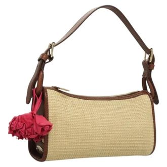 Celine Pre-owned Fabric celine-bags - Dames - Vintage Handtas - Beige - ONE Size - Leer - Vintage