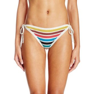 Shoshanna Crochet String Bikini Bottom In Multi