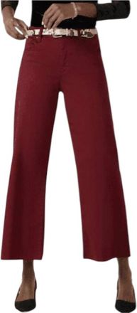 Kut from the Kloth Meg Wide Leg Jean In Maroon
