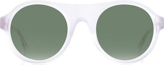 Robert La Roche Transparent RLR S300 Acetate Round Sunglasses