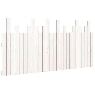 Berkfield Home Wall Headboard White 166x3x80 cm Solid Wood Pine | Size: 166 x 3 x 80 cm