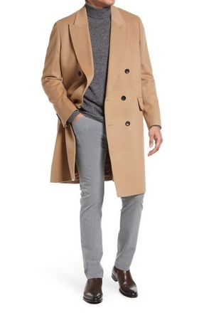 Cardinal of Canada Thomas Wool & Cashmere Over Coat in Camel at Nordstrom, Size Xx-Large