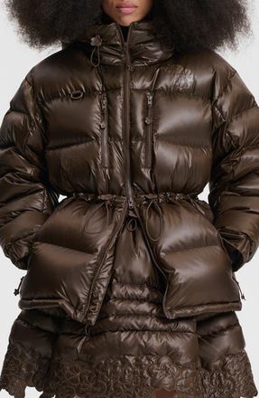 Cecilie Bahnsen x The North Face Himalayan Quilted Down Parka in Soil Brown at Nordstrom, Size Medium