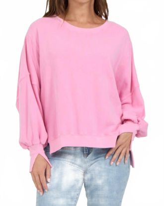 Dear John Denim Trenton Crew Pullover In Cashmere Rose