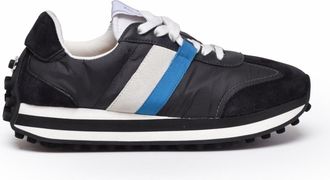 Ferragamo Black Leather Sneakers