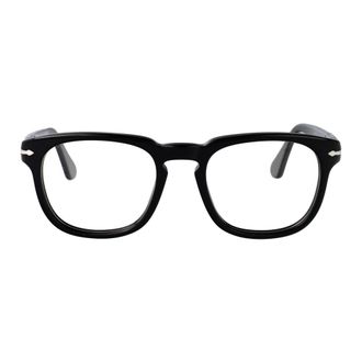 Persol Po3376V Square Frame - unisex - Persol - Glasses - Black - 50 MM - Accessories