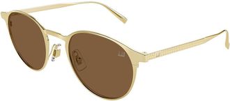 Dunhill DU0129S 003 Mens Sunglasses Gold Size 50