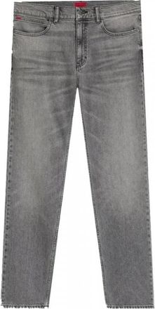 HUGO BOSS Slim-fit Jeans - Heren - Slim Fit Jeans - Grijs - W36 - Katoen - Jeans