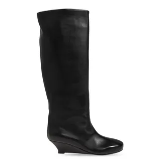 AGL Agl, Schoenen, Dames, Zwart, 41 EU, Leer, Demi Leren Turtleneck Laarzen