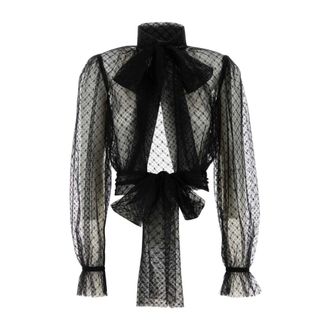Dolce & Gabbana Dames, Blouses & Shirts, Zwart, Maat: 2XS