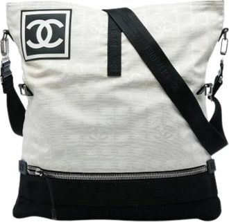 Chanel Borsa a tracolla in nylon Pre-owned - - Pre-owned - Donna - Bianco - ONE SIZE