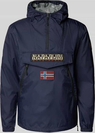 Napapijri Jacke mit Rei&szlig;verschlusstaschen Modell Rainforest in Marine, Gr&ouml;&szlig;e XXXL