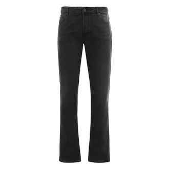 Moorer Heren, Jeans, Zwart, Maat: W38 Katoen