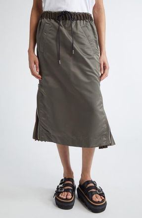 Alberta Ferretti pleated midi skirt - women - Silk/Virgin