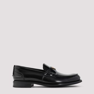 Prada Black Leather Loafers