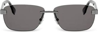 Fendi Sunglasses, male, Gray, Size: 61 MM SKY Square Sunglasses