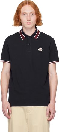 Tシャツ・カットソー MONCLER Women Polo Shirts 093 8C000 22 89A1K999 Black Moncler Short Sleeve Polo Top - Black | Editorialist
