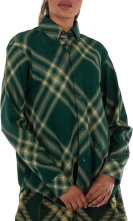 Burberry Equestrian Knight Check Pattern Shirt, Brand Size 12 ( US Size 10 )