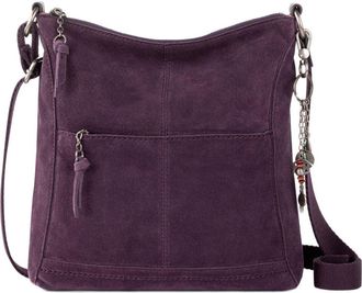 The Sak Lucia Crossbody Leather Bag in Aubergine Suede at Nordstrom