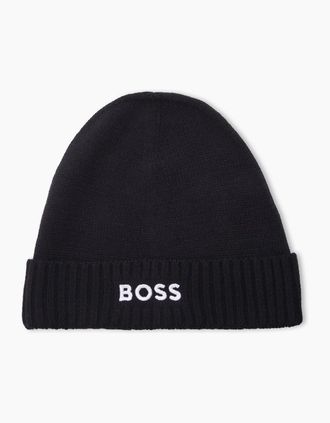 HUGO BOSS Mens Asport Beanie - Navy - Size: ONE size