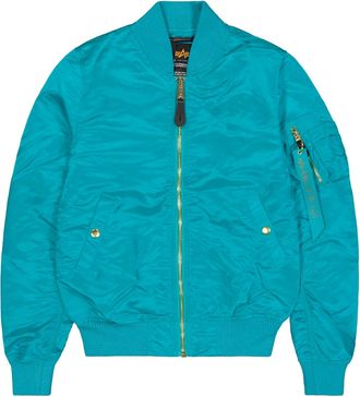 Alpha Industries Bomberjacke ALPHA INDUSTRIES MA-1 VF Light W, Damen, Gr. XS, blau (blau lagoon), Obermaterial: 100% Nylon, Futter: 100% Nylon, Jacken Bomberjacke