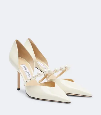 Jimmy Choo London Aurelie 85 patent leather pumps