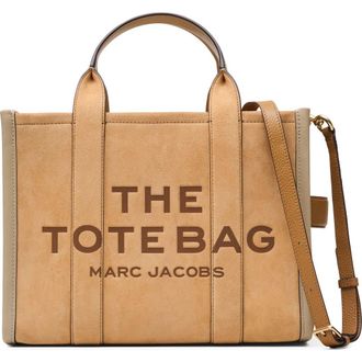 Marc Jacobs The Suede & Leather Medium Tote Bag in Sahara at Nordstrom