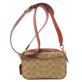Coach Pre-owned Cross Body Bags, female, Brown, Size: ONE SIZE Pre-owned Plastic Shoulder Bag