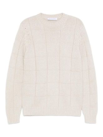 Iris Von Arnim panelled knitted sweater - men - Cashmere/Silk - S - White