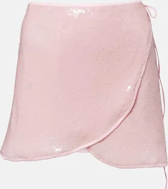 Os&eacute;ree Os&eacute;ree Marylin sequined miniskirt