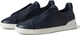 Ermenegildo Zegna Triple Stitch SECONDSKIN Sneaker in Blue at Nordstrom, Size 10.5Us