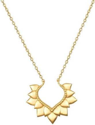 Satya Jewelry Blooming Love Lotus Petal Necklace in Gold at Nordstrom