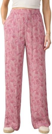 Faherty Cabana Print Pants in Dusty Rose Banana Leaf at Nordstrom Rack, Size Xx-Small