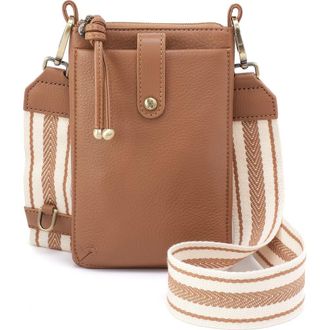 Hobo Cass Leather Phone Crossbody Bag in Brown Sugar at Nordstrom