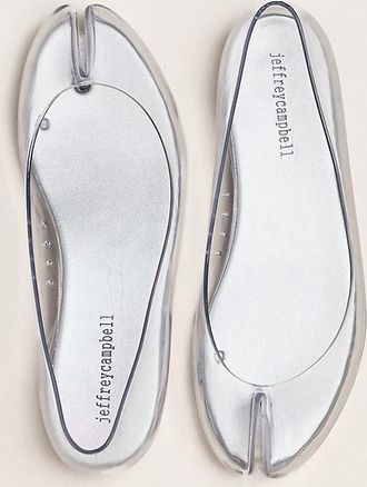 Jeffrey Campbell Fixed Split-Toe Jelly Ballet Flats