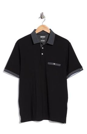 DKNY Devan Polo in Black at Nordstrom Rack, Size X-Large
