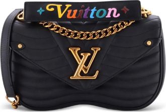 Louis Vuitton New Wave Chain Bag Quilted Leather MM crossbody bag - Zwart