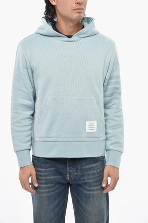 Thom Browne Lightweight Cotton Hoodie with Kangaroo Pocket Thom Browne