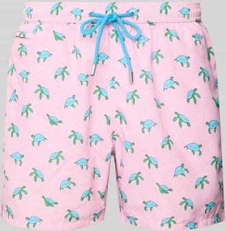 MC2 Saint Barth Relaxed Fit Badeshorts mit Tunnelzug in Rosa, Gr&ouml;&szlig;e XXL