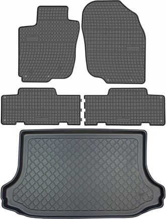 OEM Juego De Alfombrillas De Goma Para Coche Y Alfombrilla Para Maletero Para Toyota Rav4 Iii Suv (febrero De 2006 A Febrero De 2013)