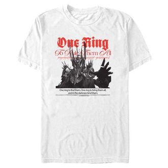 The Lord Of The Rings Mens The Lord of the Rings Sauron One Ring To Rule Graphic T-Shirt in White at Nordstrom, Size Xx-Large