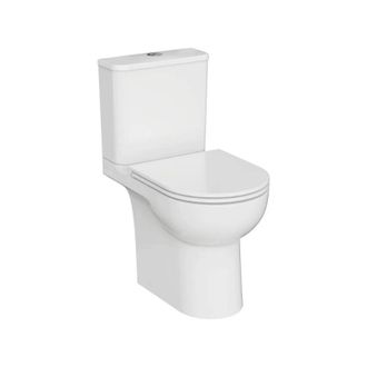 Vitra Inodoro De Pie Sin Borde Vortex Vitra M-20 Con Salida Horizontal Y Asiento De Cierre Suave