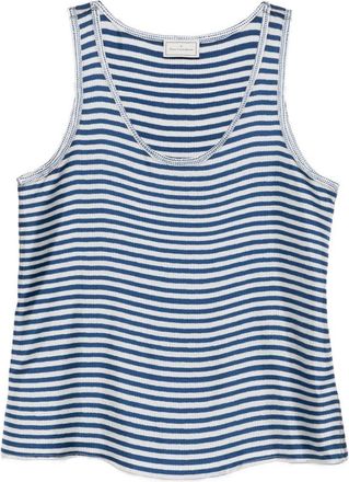 Pierre-Louis Mascia Pierre Louis Mascia Womens Striped Silk Tank Top