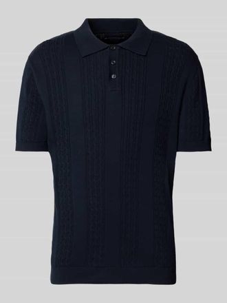 Mc Neal Regular Fit Poloshirt mit kurzer Knopfleiste in Dunkelblau, Gr&ouml;&szlig;e XXXL