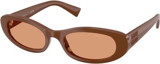 Miu Miu MU C02S Zonnebril - Dames - Accessoires - Rood - Maat: 54 MM
