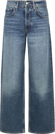 Anine Bing High-waisted Wide-leg Vintage Jeans - Dames - Loose Fit Jeans - Blauw - W26 - Katoen - Jeans