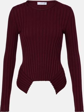 Stella McCartney Top in maglia di cotone a coste