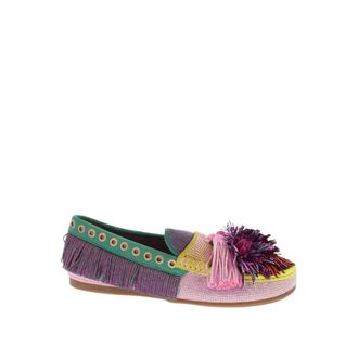Kurt Geiger Espadrilles, female, Multicolor, Size: 10 US Pom Pom Moccasin