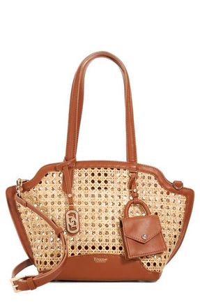 Dune London Dinidecided Rattan Shoulder Bag in Natural at Nordstrom